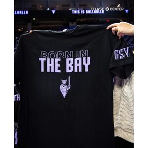 WNBA Golden State Valkyries Born In The Bay T-Shirt Black Purple, Adult Size XL